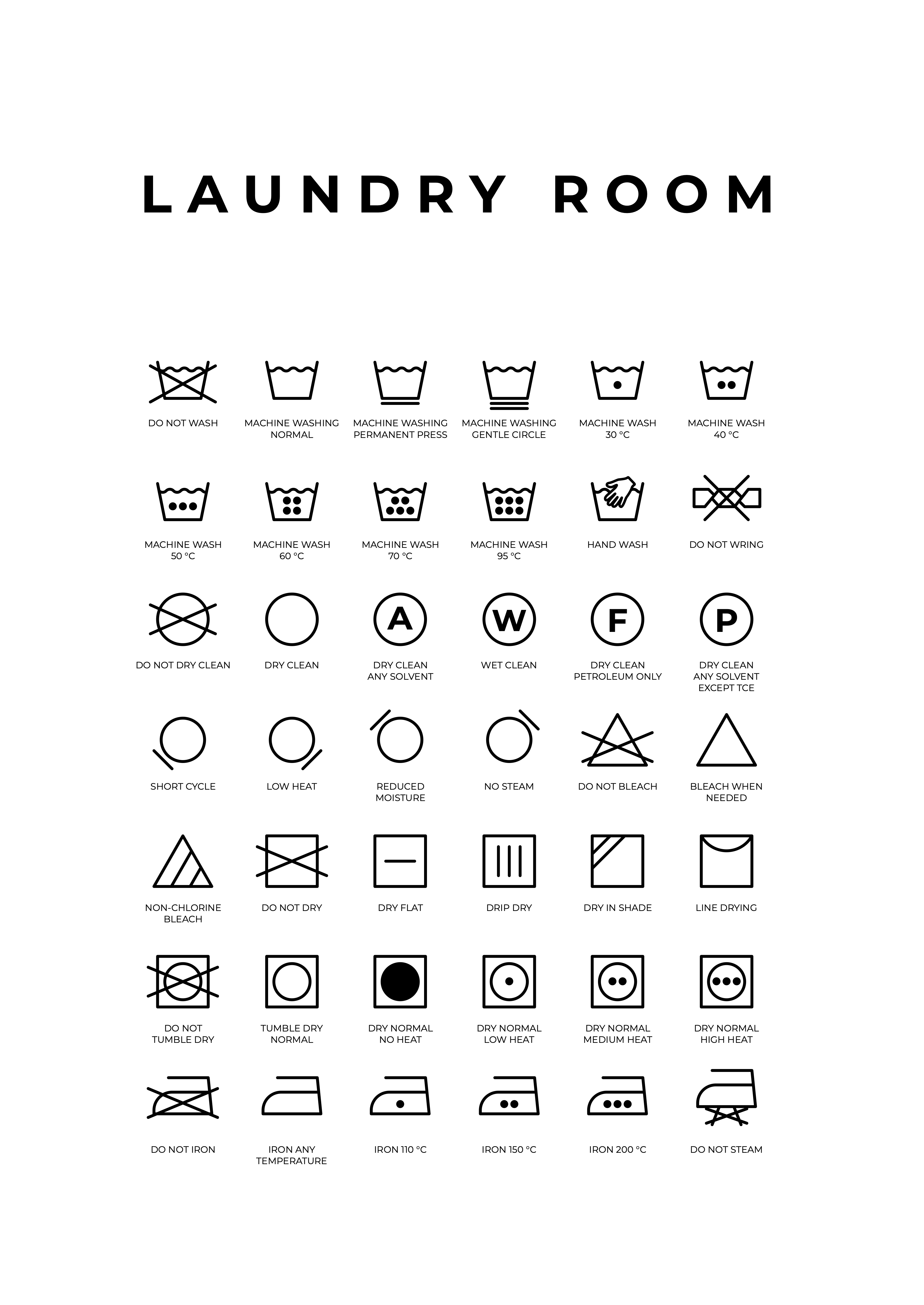 laundry poster